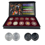 World Population: 10 Coins used by 4.3 Billion People (Over Half the World) (POPULATION10CNBOX)