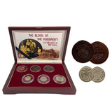 Blood of the Romanovs: Box of 6 of the Last Russian Coins Issued by the Romanov Dynasty (Six-Coin Box) (ROMANOV6CNBOX)