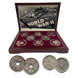World War II: A Set of Eight Silver Coins (WWIISILVER8CNBOX)